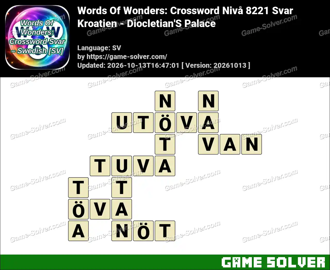 Words Of Wonders: Crossword Nivå 8221 Svar – Kroatien – Diocletian’S Palace